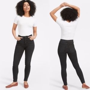 Everlane High-Rise Skinny Button Fly Jeans